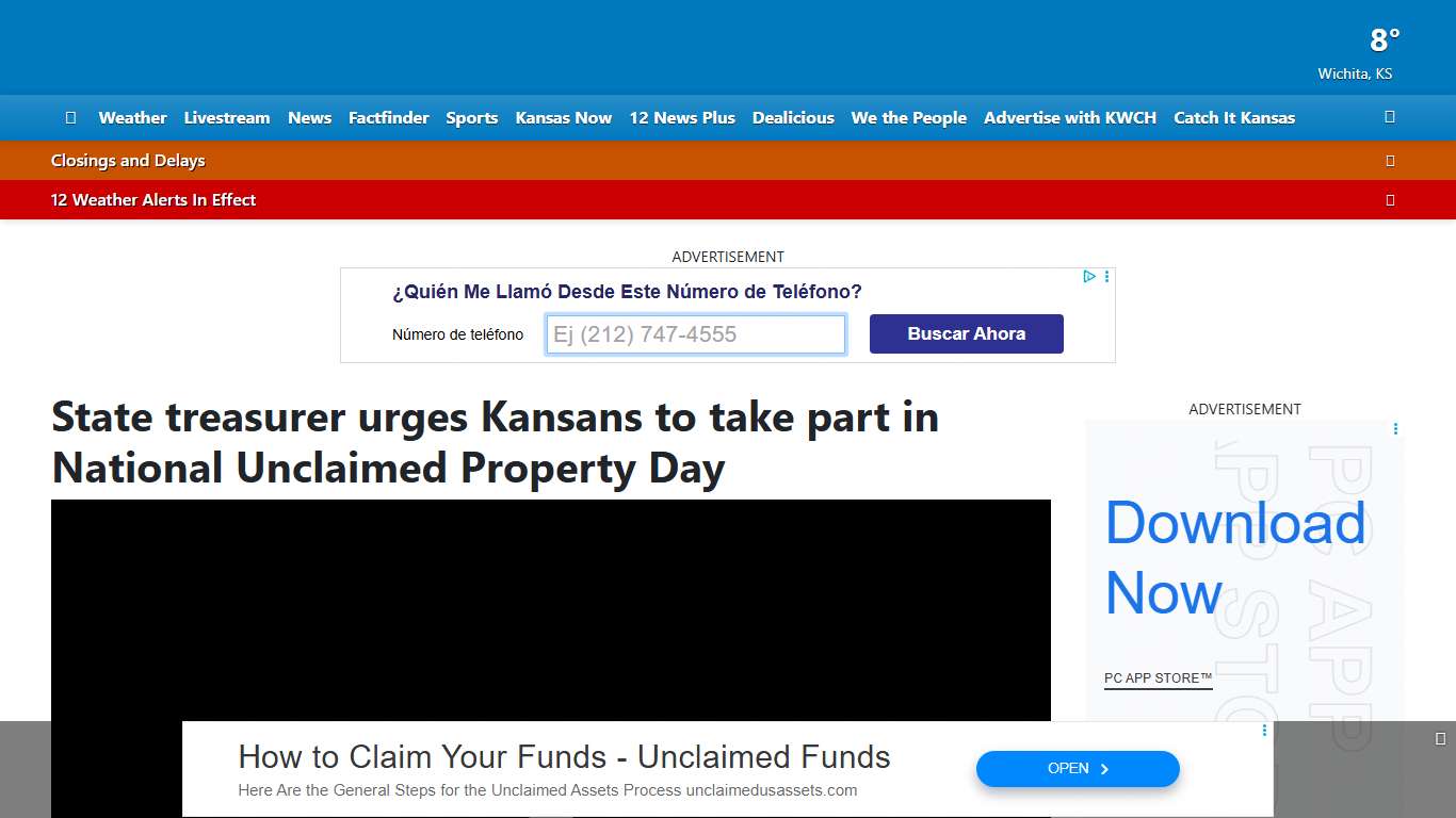 State treasurer urges Kansans to take part in National Unclaimed Property Day